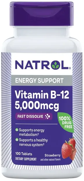 Vitamin B12 Fast Dissolve, 100 tablete, Natrol