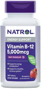 Vitamin B12 Fast Dissolve, 100 tablete, Natrol