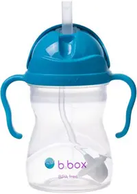 Sticlă cu pai pentru bebeluși b.box - Sippy cup, 240 ml, Cobalt
