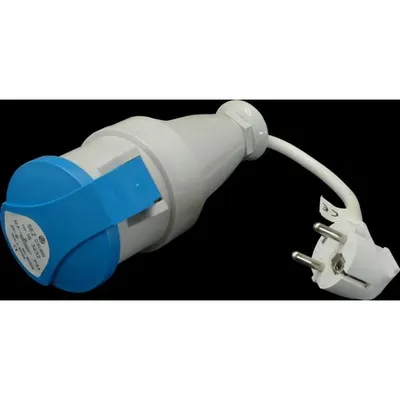 Adaptor fisa schuko - priza 3P SEZ cod SA-3 din fisa schuko 16A (230V) in priza 3x16A (230)