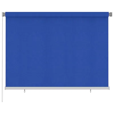 vidaXL Jaluzea rulantă de exterior 205 (l) x 140 (î) cm, albastru, HDPE