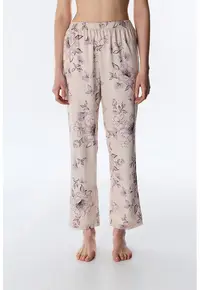 Pantaloni de pijama cu imprimeu floral - Multicolor