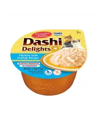 INABA Cat Dashi Delights hrana umeda pisica 70 g pui si scoici