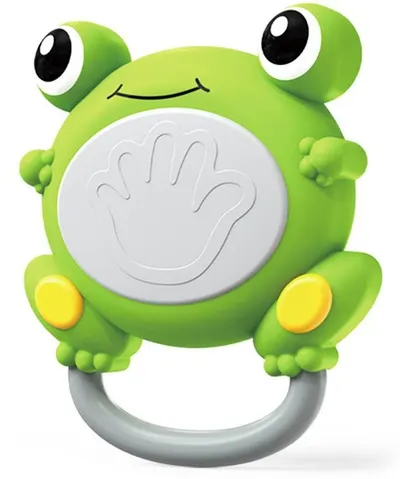 Zornăitoare pentru bebeluși Raya Toys - Broscuță, verde