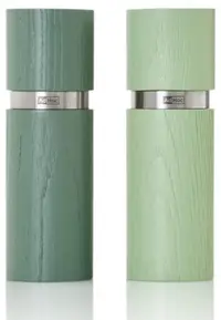 Set de râșnițe pentru sare și piper AdHoc - Textura, 15 cm, verde