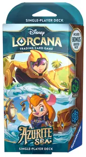 Disney Lorcana TCG: Azurite Sea Starter Deck - Go Go Tomago &amp; Gadget Hackwrench
