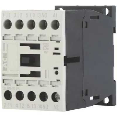 Contactor 3 poli 9A, 380 V 400 V 4 kW, 1 N/O, bobina 24 V DC DILM9-10-EA(24VDC) Eaton 190030