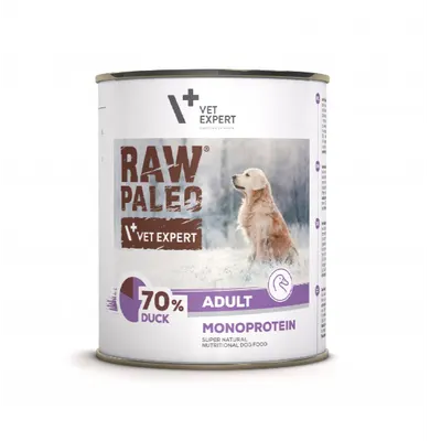Hrana umeda pentru caini, adult, RAW PALEO, rata, 400 g