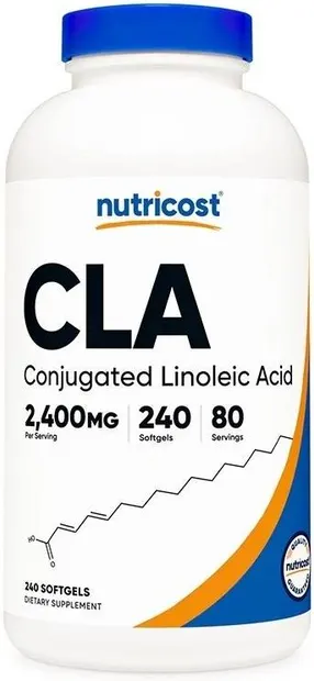 CLA, 2400 mg, 240 capsule gelatinoase moi, Nutricost