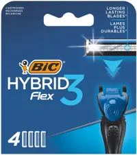 Pachet Rezerve aparat de ras Hybrid Flex 3, 4 bucati, BIC