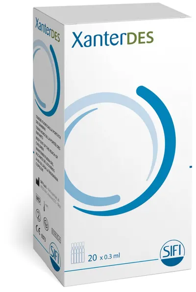 Solutie oftalmica Xanterdes, 20 fiole x 0.3 ml, SIFI