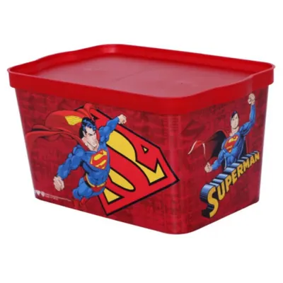 Cutie pentru Depozitare cu Capac, Superman, 2.30 l, Tuffex
