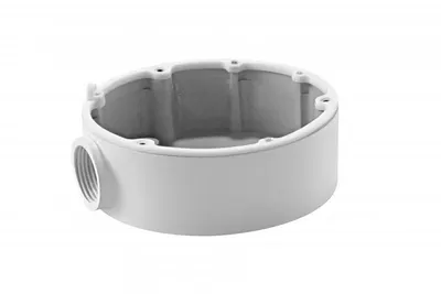 Hikvision Junction box DS-1280ZJ-DM18 compatibil cu DS-2CD2112-(I), DS-2CD2132-(I), aluminiu, diametru: 101mm.