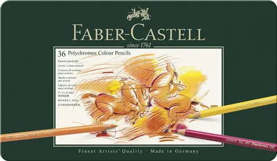 Set de creioane colorate Faber-Castell Polychromos - 36 de culori