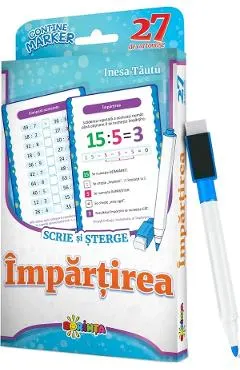 Impartirea. Scrie si sterge. 27 de cartonase