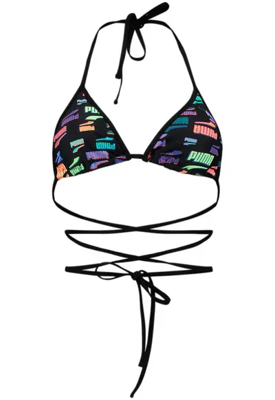 Top baie femei Swim Women Wrap Triangle 1p 29917 - Negru - Negru