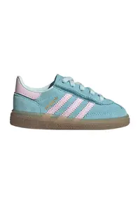 Pantofi Spezial din piele intoarsa pentru handbal - Roz pal/Albastru deschis