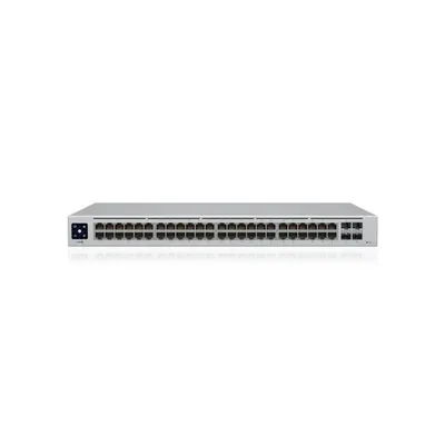 Switch 48 porturi Ubiquiti UniFi USW-48-POE, 104 Gbps, 4 porturi SFP, PoE+, cu management