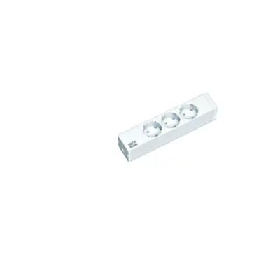 PDU 10'' 3xSchuko, 2 m fisa Schuko, AL