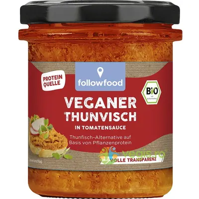 Pasta Alternativa la Ton pe Baza de Proteina Vegetala cu Rosii Ecologica/Bio 180g