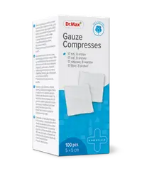Dr. Max Comprese non-sterile 5x5cm, 100 bucati