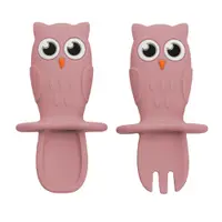 Set tacamuri din silicon Owl Old Rose 6 luni+, 1 bucata, Appekids