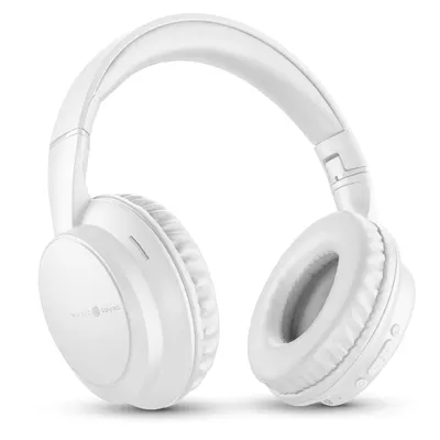 Căști wireless Cellularline - Music Sound Boost, albe