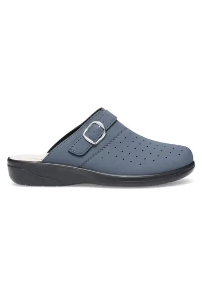 Sandale pentru femei - material sintetic - culoare bleumarin