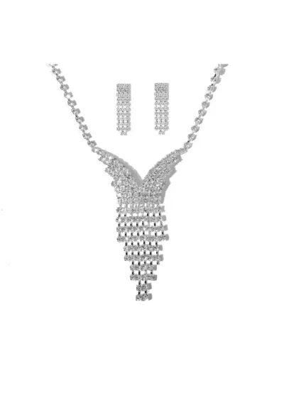 Set Colier si cercei 5688 - Argintiu