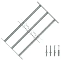 Grilaj de siguranță pentru ferestre cu 3 bare transversale 500-650 mm