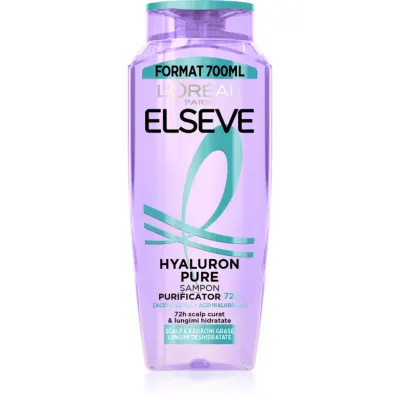 L’Oréal Paris Elseve Hyaluron Pure sampon hidratant pentru scalp gras și vârfuri uscate 700 ml