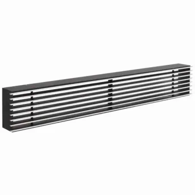 Loft Negru/inox Slefuit - 1000/100