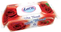 Șervețele umede cu capac Lara Baby Soft - Trandafir, 80 buc