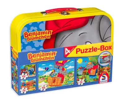 Puzzle Schmidt 4 în 1 - Elefantul Benjamin