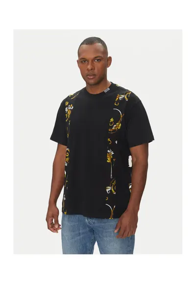 Tricou barbati Versace Jeans negru - bumbac