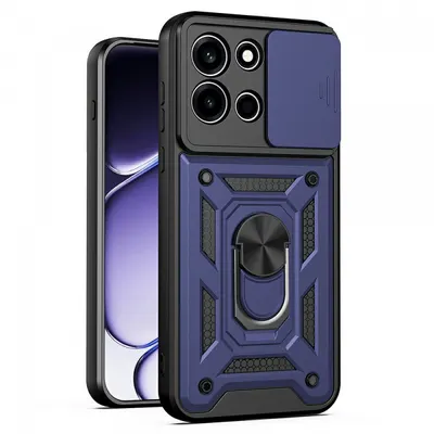 Husa pentru OnePlus Nord 6, Techsuit, CamShield, Albastra