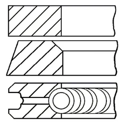 Set segmenti piston GOETZE ENGINE 08-433407-00