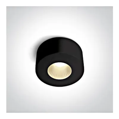 Disk LED 7W 500lm 3000K 40° 220-240V IP20 negru