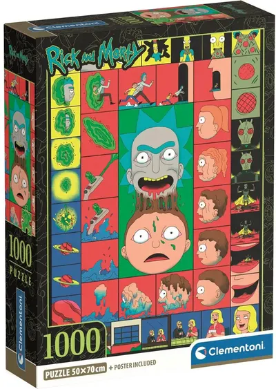 Puzzle Clementoni - 1000 piese Rick și Morty, varianta 3