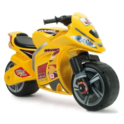 Motocicleta cu roti mari, Injusa, Moto Winner, design sportiv, Galben