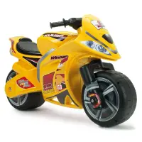 Motocicleta cu roti mari, Injusa, Moto Winner, design sportiv, Galben