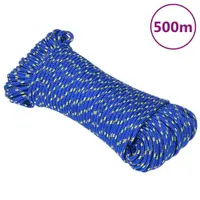 vidaXL Frânghie de barcă, albastru, 3 mm, 500 m, polipropilenă