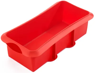 Formă de copt pâine/ruladă din silicon Lekue - 28 x 10 x 8,5 cm, roșie