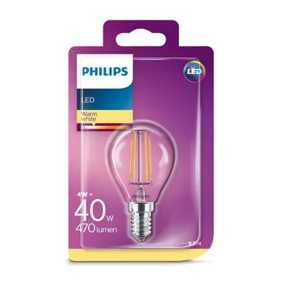BEL LED Classic Filament P45 CL 4.3 40W 2700K 470lm E14 15.000h