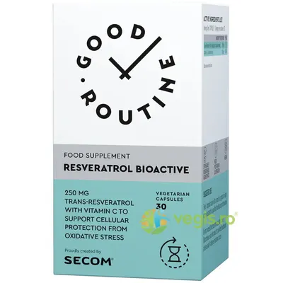 Resveratrol Bioactive 30cps vegetale Secom,