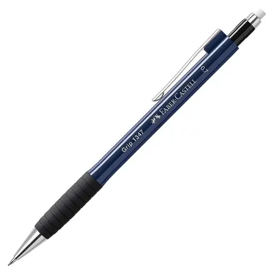 Creion automat Faber-Castell Grip - 0.7 mm, albastru inchis