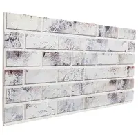 vidaXL Panouri de perete 10 buc. 100 x 50 cm Gri deschis și negru