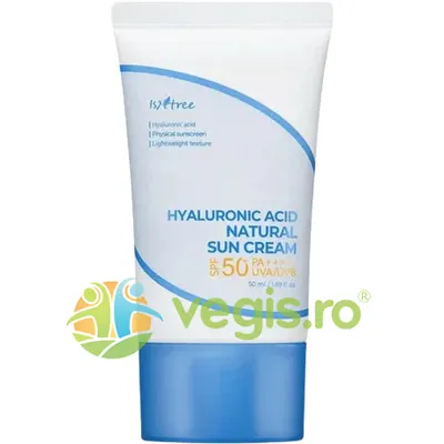 Crema Minerala pentru Protectie Solara SPF50+ cu Acid Hialuronic Hyaluronic Acid Line 50ml