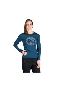 Tricou lana merino dama Aracely - Bleumarin