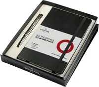 Set pix Sheaffer 100 - Bright Chrome, cu agenda